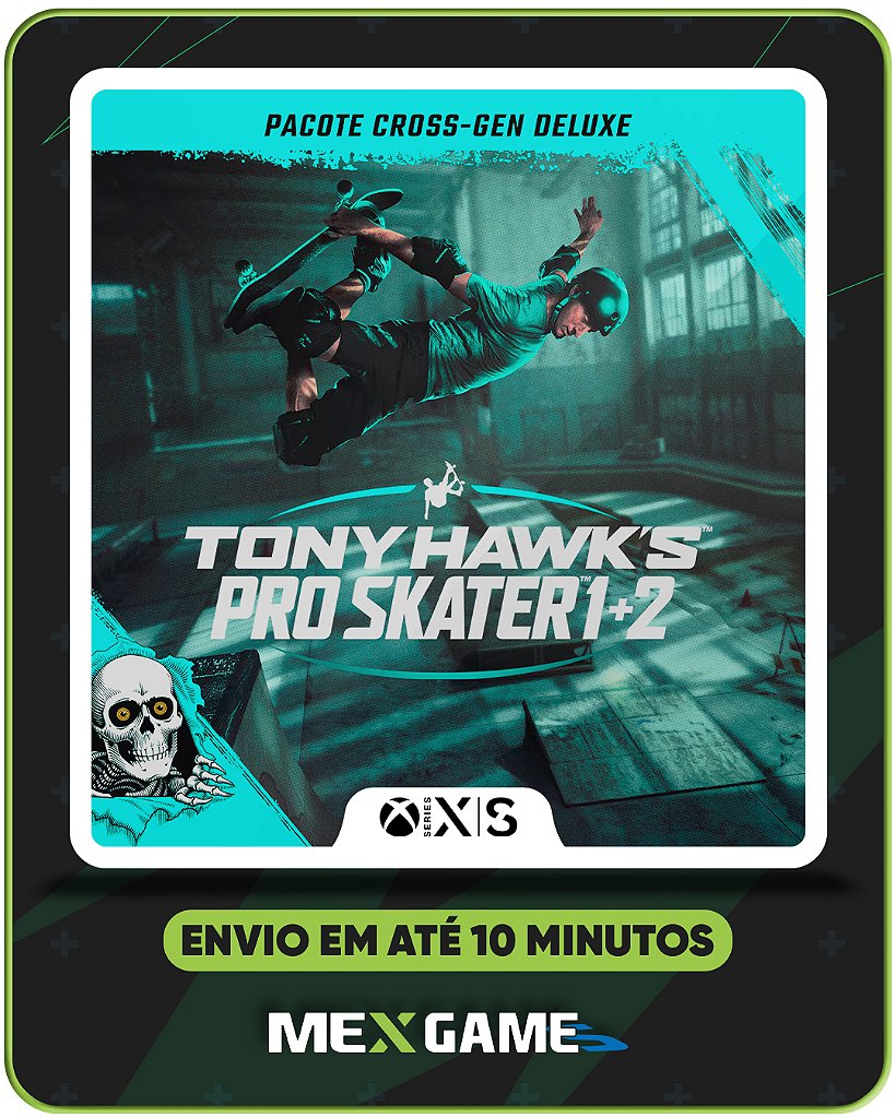 TONY HAWK'S PRO SKATER 1 + 2 DELUXE - XBOX SERIES X|S - MÍDIA DIGITAL