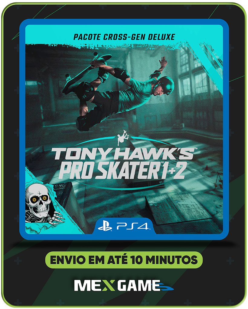 TONY HAWKS PRO SKATER 1 + 2 DELUXE - PS4 - MÍDIA DIGITAL