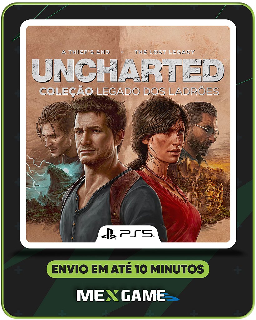 UNCHARTED COLEÇÃO: LEGADO DOS LADRÕES - PS5 - MÍDIA DIGITAL